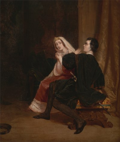 Hamlet und seine Mutter; Die Schrank-Szene von Richard Dadd